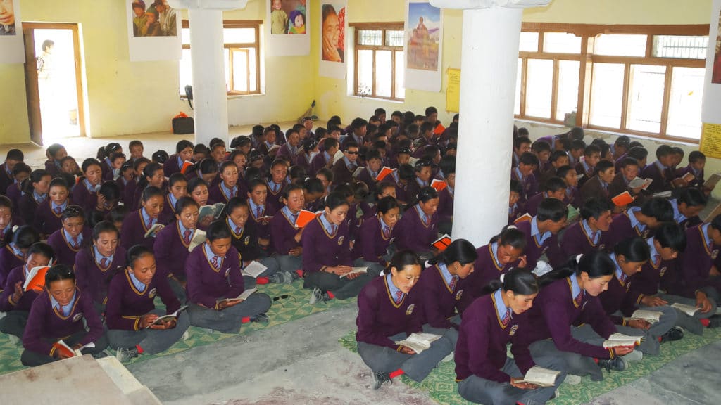 Klasse an der LMHS-Schule in Zanskar