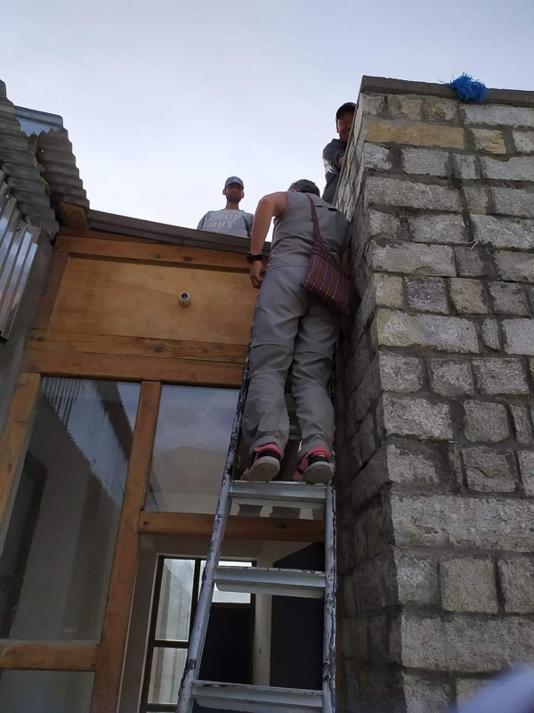 Accès au toit