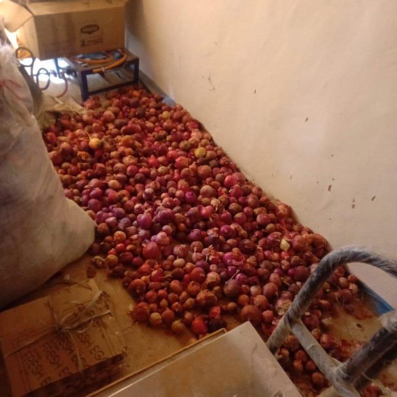 Provisions de fruits et légumes pour l'internat