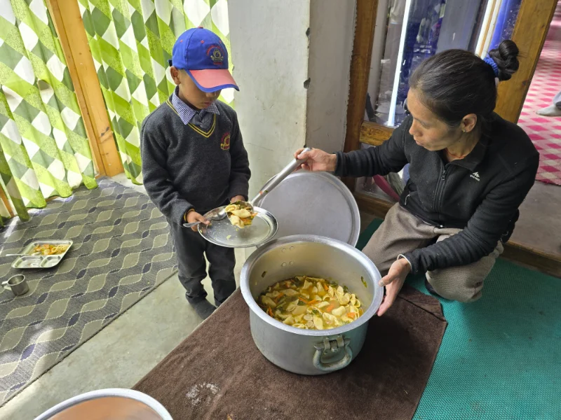 Repas à l'internat