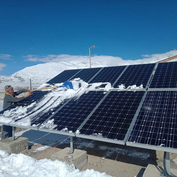 Dégagement des panneaux solaires