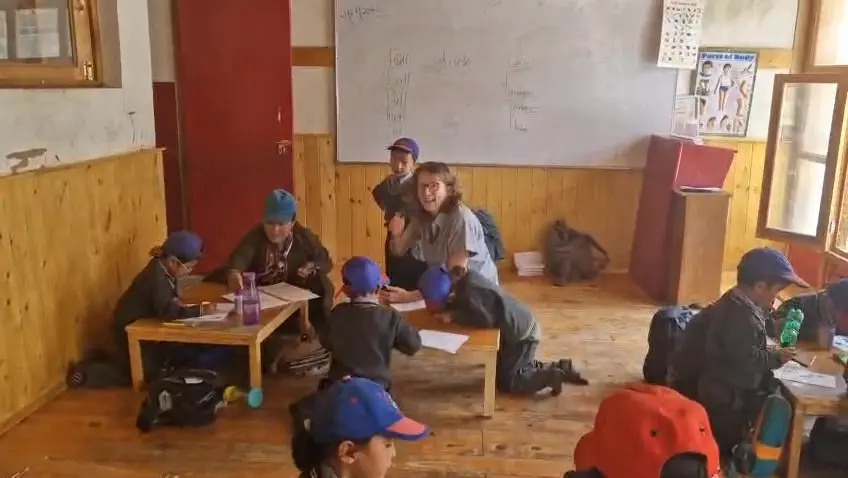 Elisabeth chez les petits